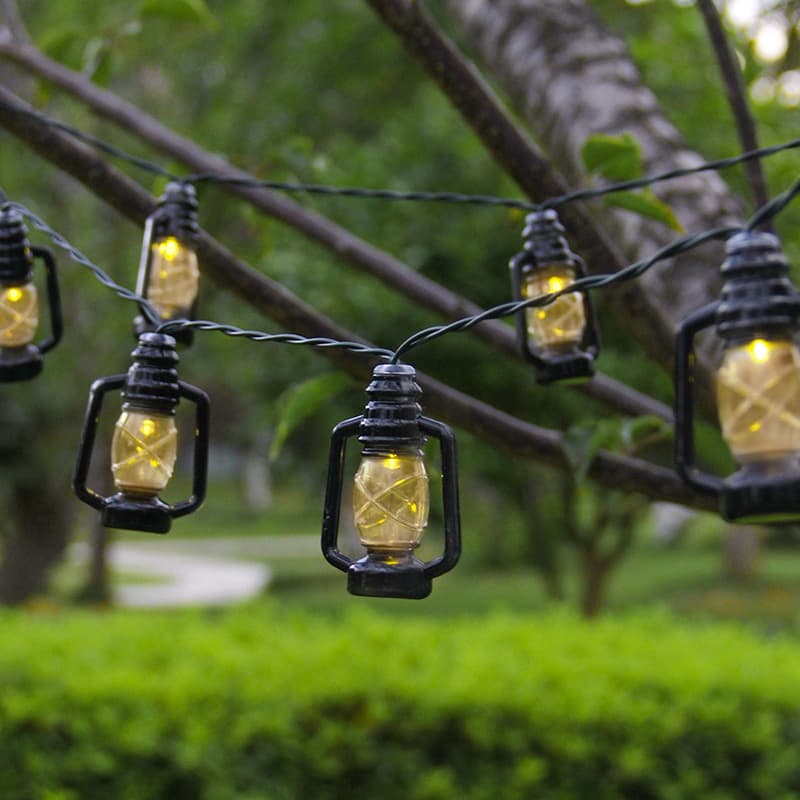 Cross -border new Middle East holiday lights LED retro kerosene lights Christmas Halloween decorative color lamp 4