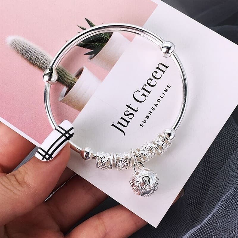 (Cross-border trading), small bell, fashionable universal ethnic women's bracelet, new collection, silver 925 sample, European style 3