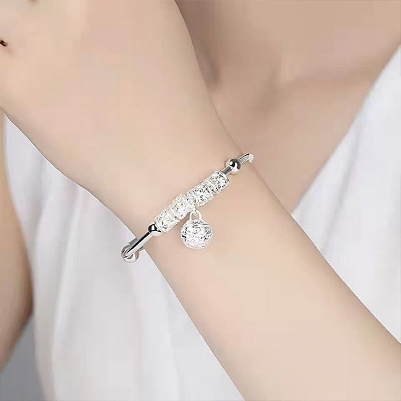 (Cross-border trading), small bell, fashionable universal ethnic women's bracelet, new collection, silver 925 sample, European style 4