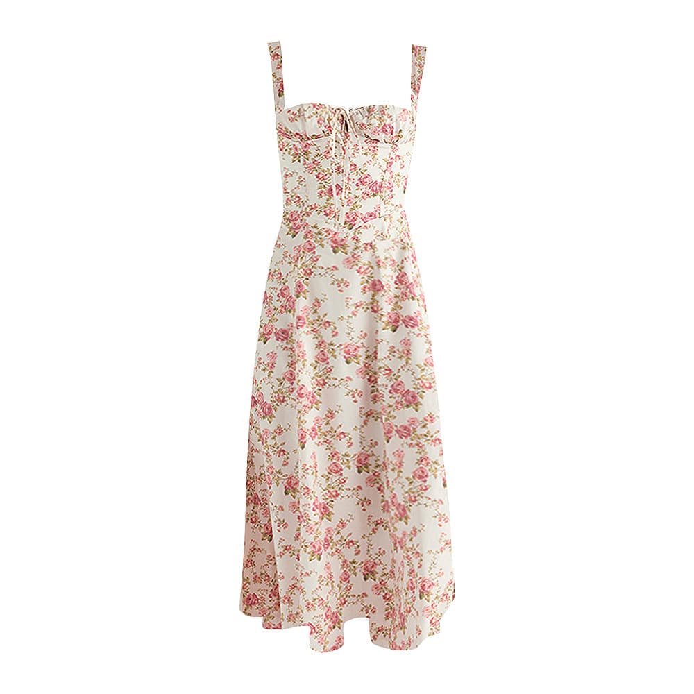 (Cross-border trading), summer dress, European style, slim fit, flowered, backless 5
