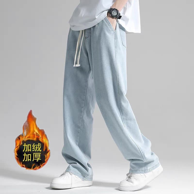 Summer thin loose straight jeans, casual trousers, oversize, loose fit 2