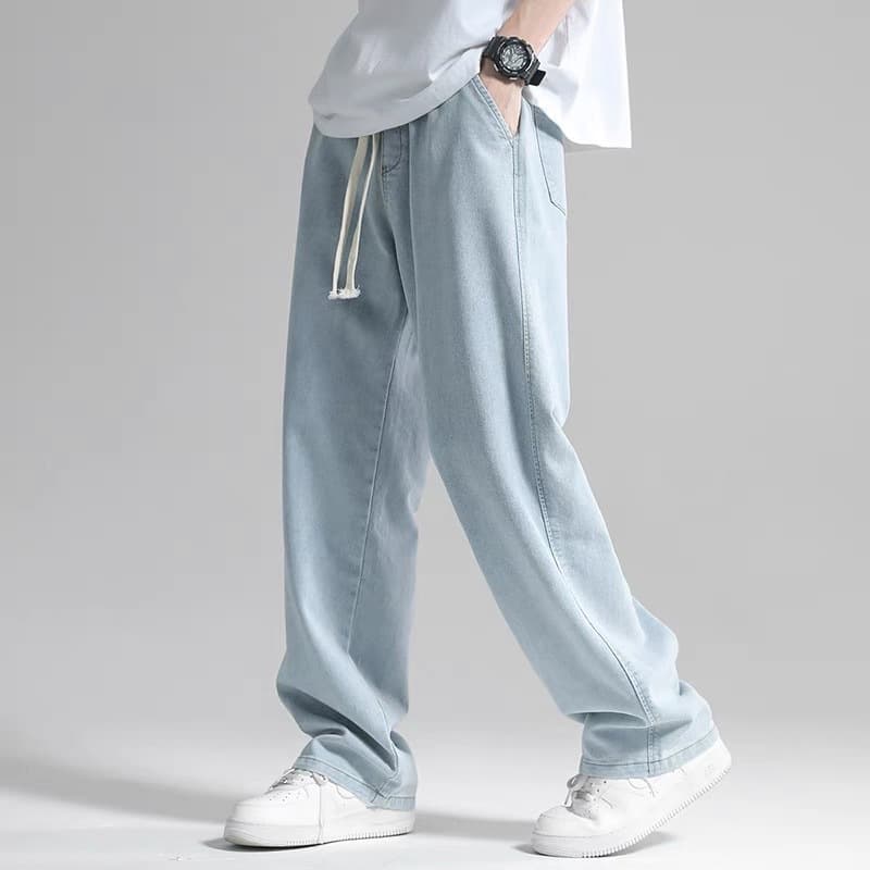 Summer thin loose straight jeans, casual trousers, oversize, loose fit 1