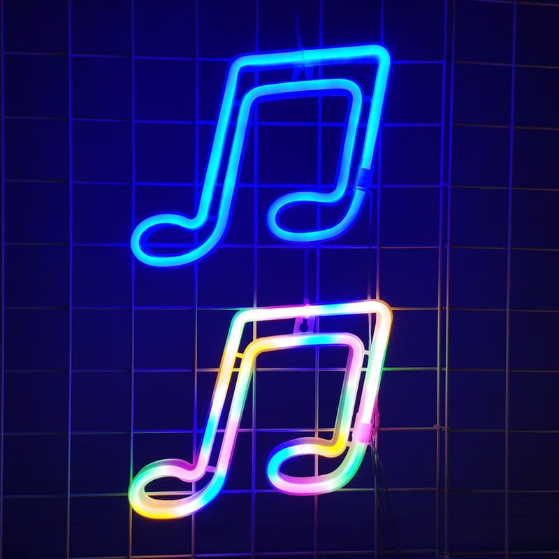 Cross -border LED notes neon light color lamp model light bar atmosphere festive decoration room bedroom bedroom decoration lighting 2