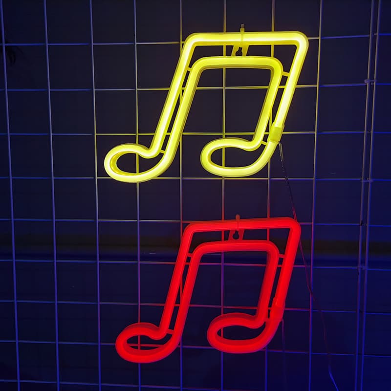 Cross -border LED notes neon light color lamp model light bar atmosphere festive decoration room bedroom bedroom decoration lighting 3