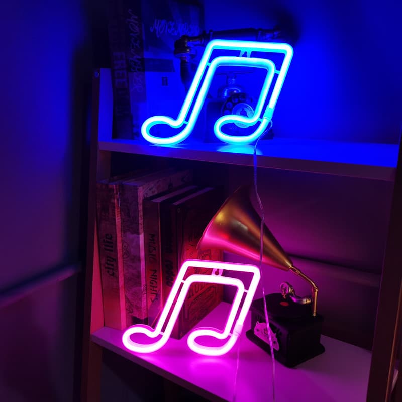 Cross -border LED notes neon light color lamp model light bar atmosphere festive decoration room bedroom bedroom decoration lighting 4