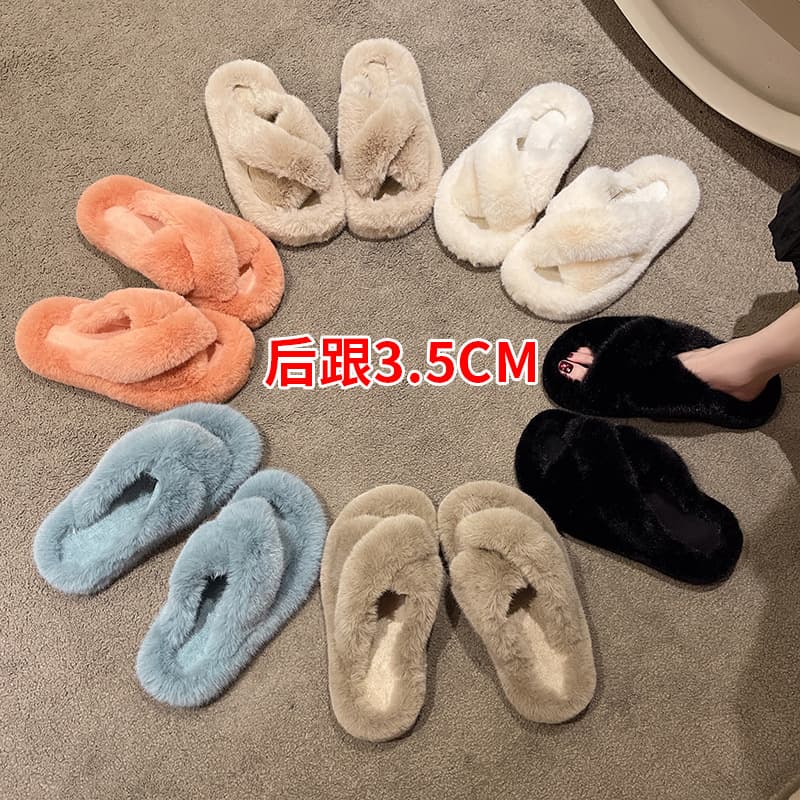 (Cross-border trading), (Wholesale), fashionable slippers flat, plus size, soft sole