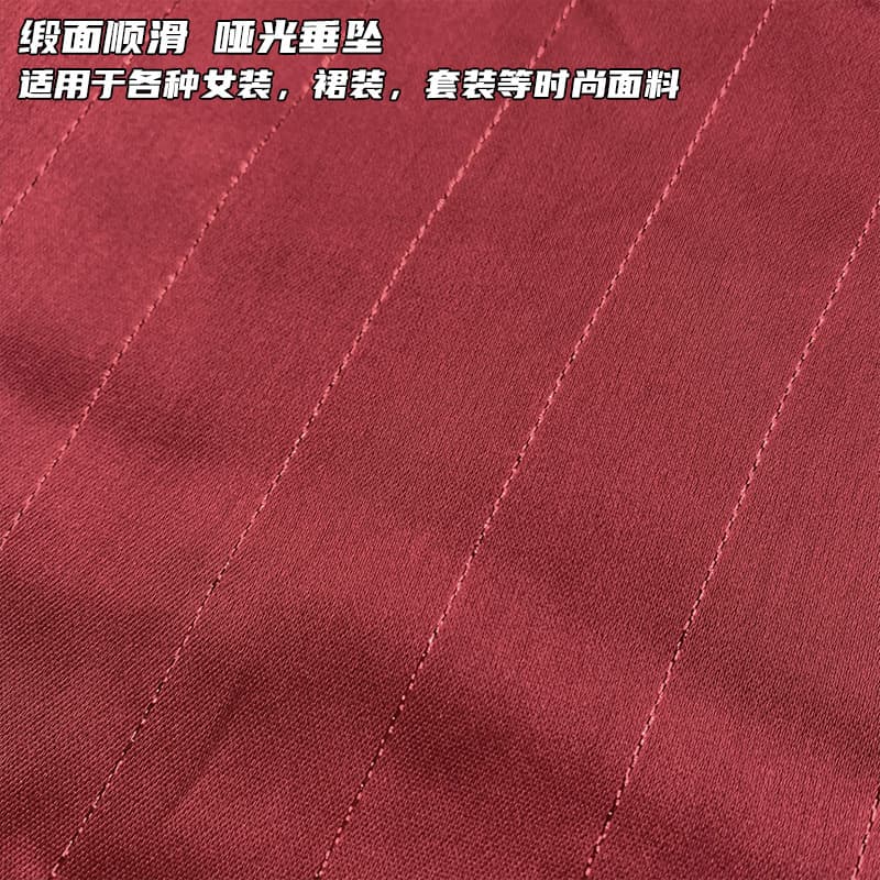 Acetate silver striped satin imitation acetate stretch fabric draped fashion dress bright satin fabric wholesale 2