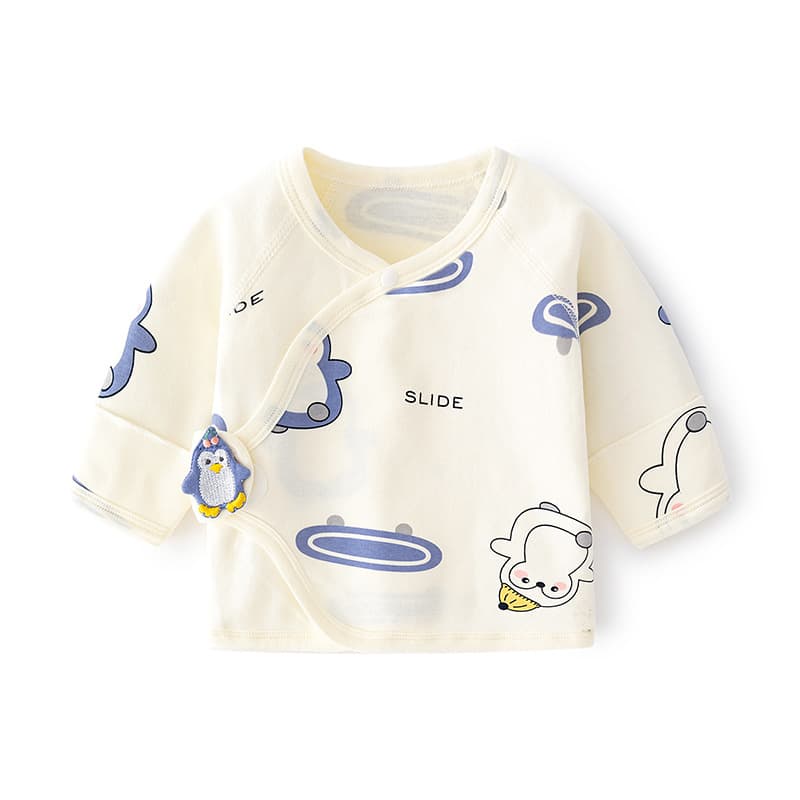 Children's cotton autumn underwear for new born, pijama with velcro 5