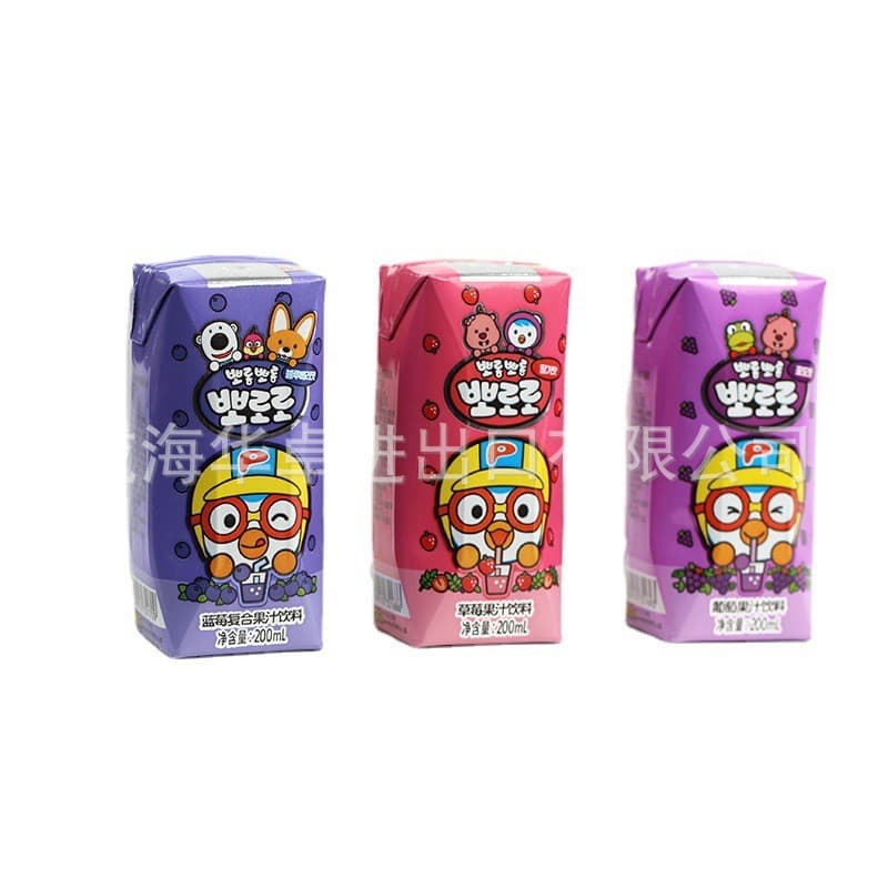 料 饮 饮 啵 啵 啵 Strawberry Grape Blueberry Flavor 200ml Children's Net Red Fruity Beverage Swing Ceremony Wholesale