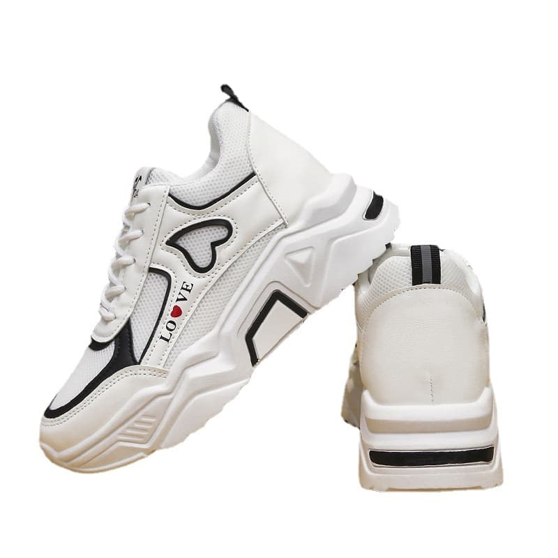 Demi-season low white shoes for leisure, 2022 collection, fitted 5