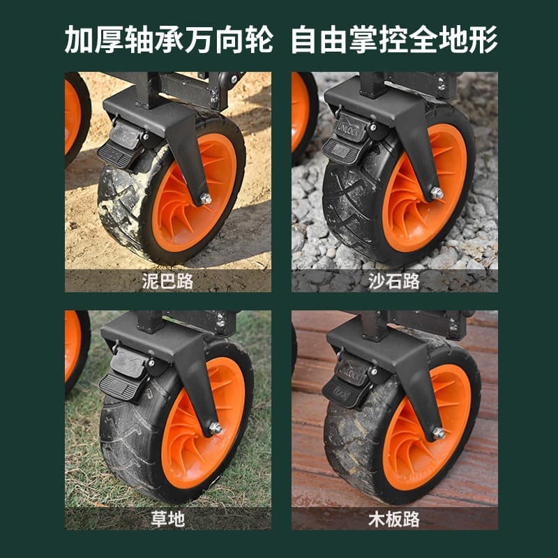 Foldable cart for camping, travel restaurant car, trailer 4