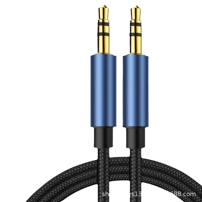 Public to public audio cable car 3.5mm mobile phone universal AUX car speaker sound sound head wearing dual -headed cable 5