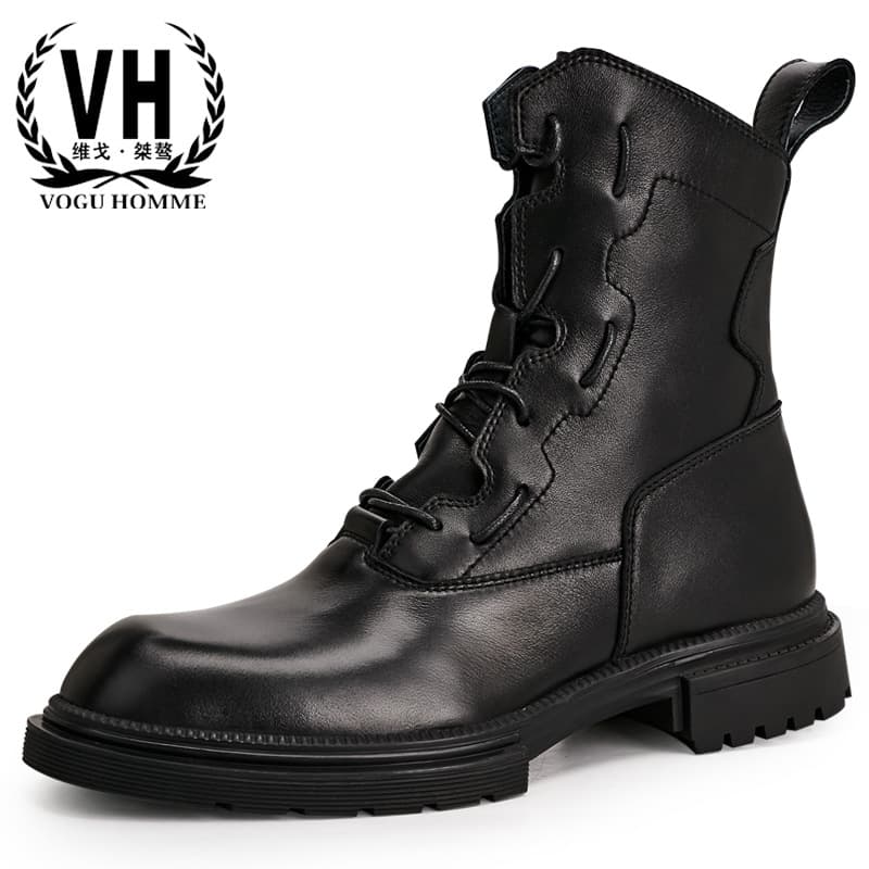 Martens, winter fashionable universal trend keep warm black boots for leisure 2