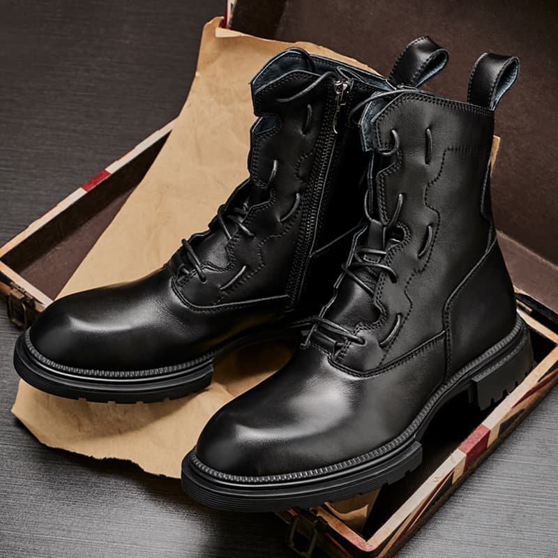 Martens, winter fashionable universal trend keep warm black boots for leisure 1