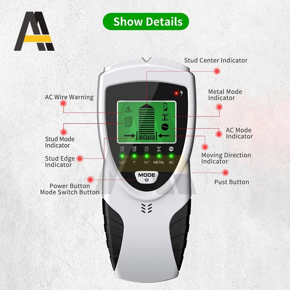 SH301/SH401 Five -in -one wall probe metal detector Handheld wall metal detector 4
