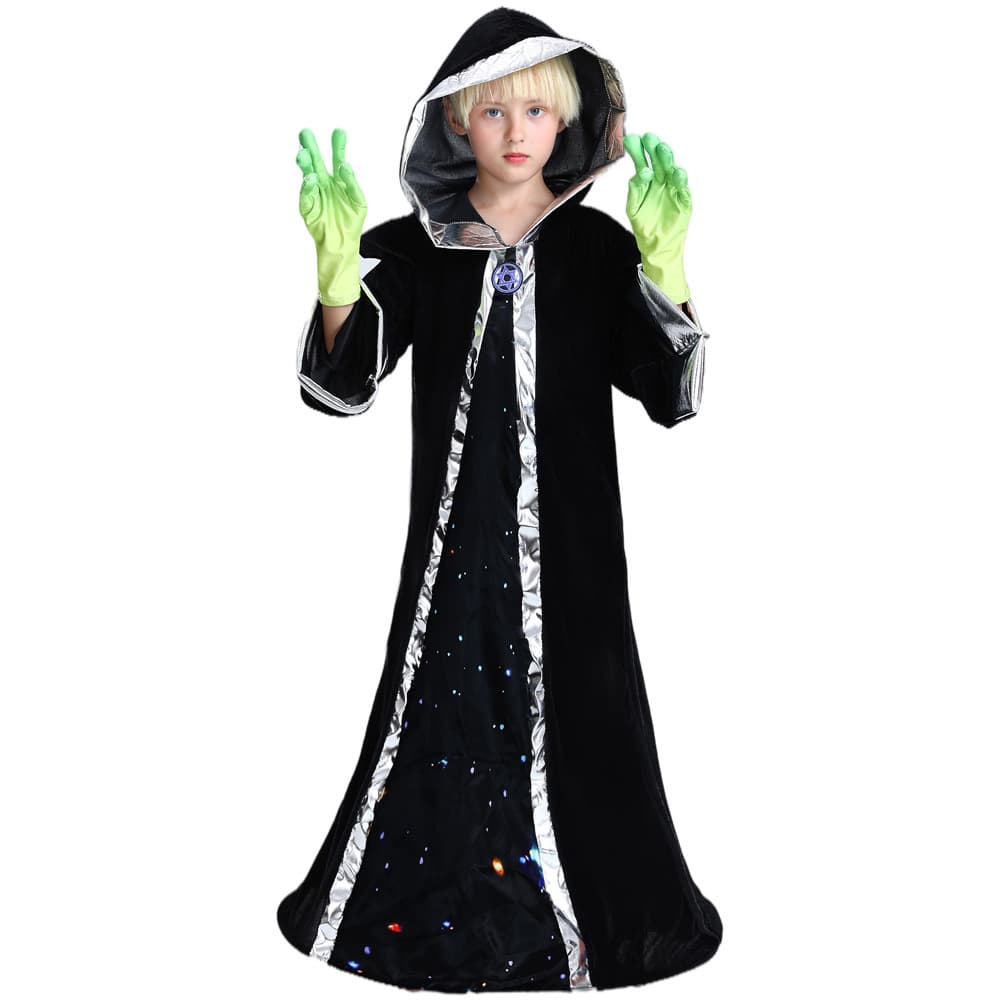 Halloween Costumes for Kids Alien Alien Gangster Cosplay Halloween Game Dress Up Costumes 4