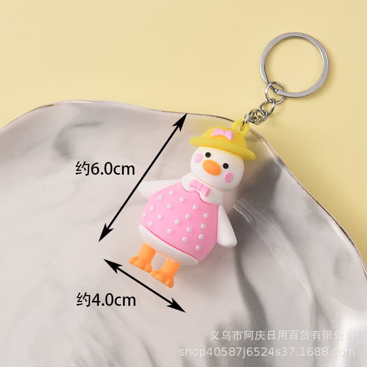 B.Duck, cartoon creative fashionable keychain, bag accessory, pendant, Birthday gift 3