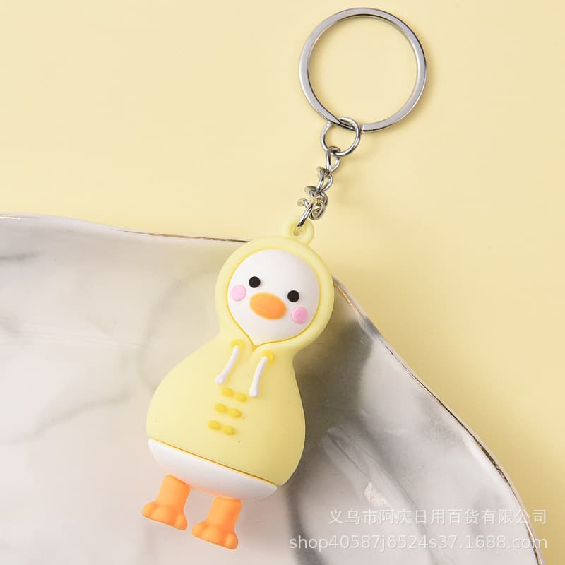 B.Duck, cartoon creative fashionable keychain, bag accessory, pendant, Birthday gift 4