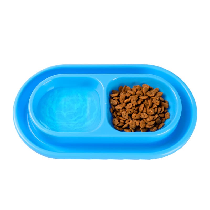 Pet double bowl of rice pot anti -cat bowl wanderer feeding bowl rainfall outdoor waterproof cat cat food cat food basin 5