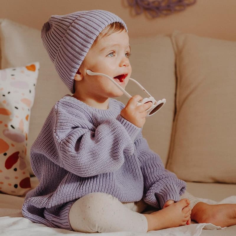 Brand children's sweater with a round collar for boys, demi-season knitted woolen jacket 2