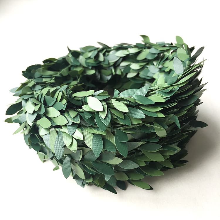 Simulation Christmas Flower Green Leaf Decoration Vine Flower Ring DIY Handmade Weaving Holiday Decoration Christmas Decoration Teng 3