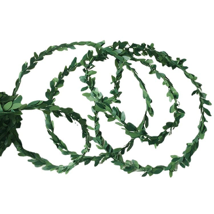 Simulation Christmas Flower Green Leaf Decoration Vine Flower Ring DIY Handmade Weaving Holiday Decoration Christmas Decoration Teng 5