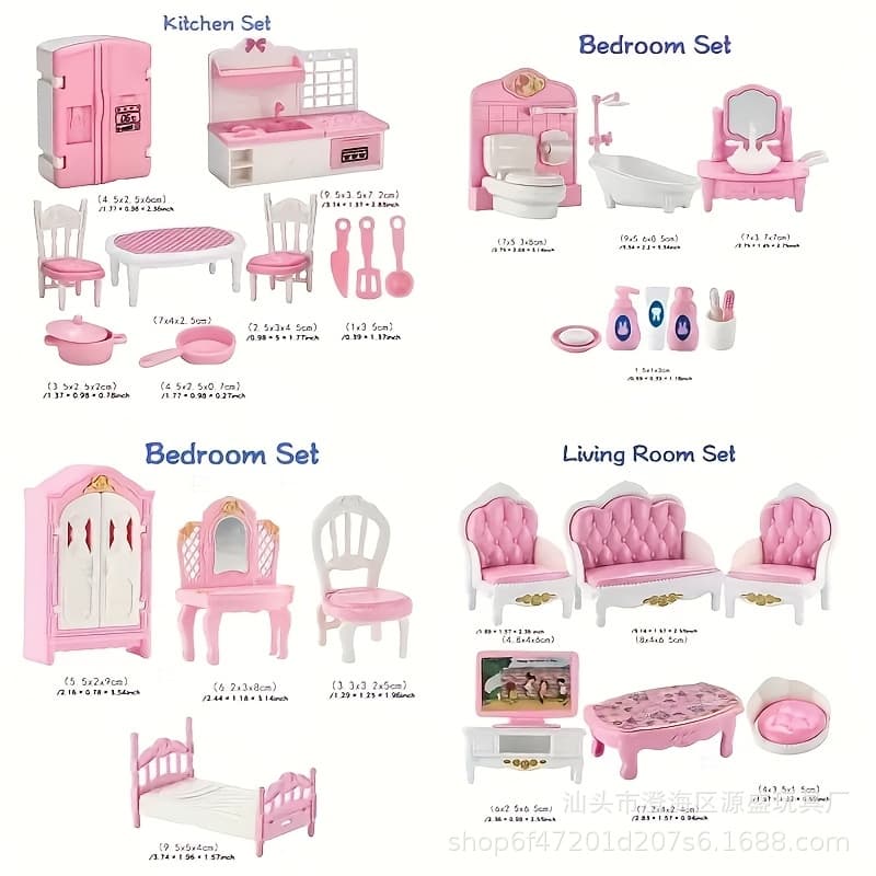 (Cross-border trading), realistic small family toy for bedroom, Amazon 1