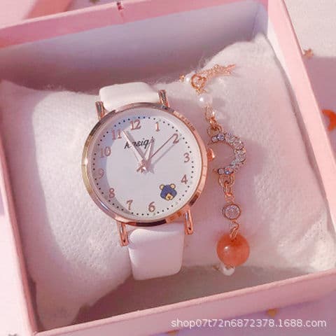 Waterproof children's watch for early age, cute cartoon electronic quartz watches, fall protection, Korean style 5