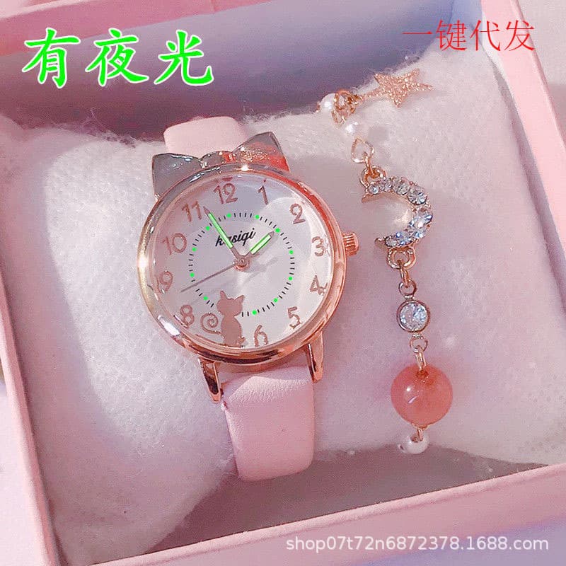 Waterproof children's watch for early age, cute cartoon electronic quartz watches, fall protection, Korean style 1