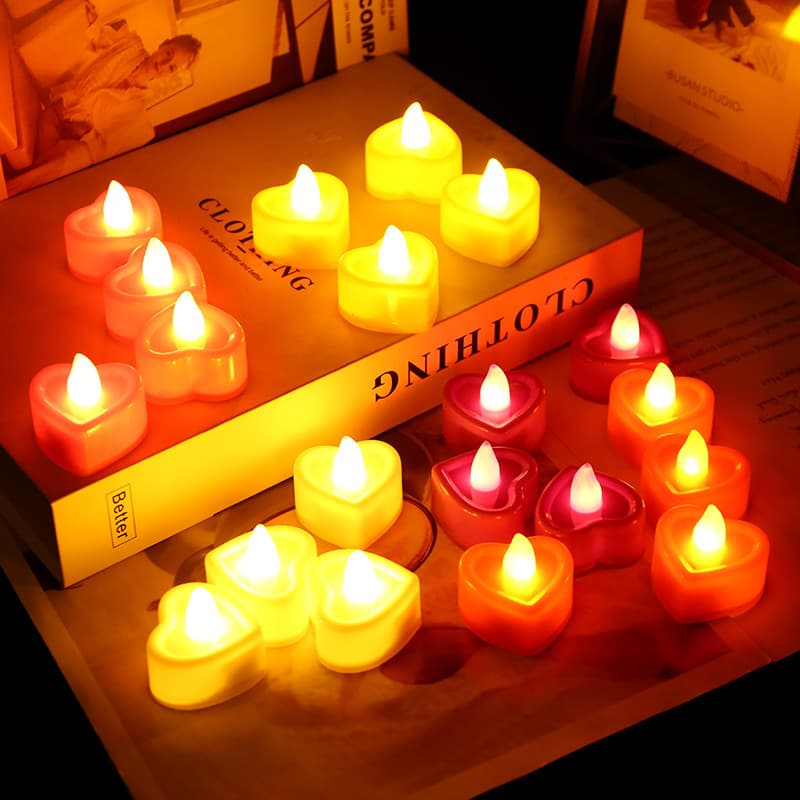 Electronic candle lamp LED candlelight Creative wedding birthday wedding candlestick layout props and electronic candles