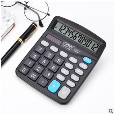 Supply Zhongcheng JS837-12 Calculator dual power supply solar large screen large key office calculator 2