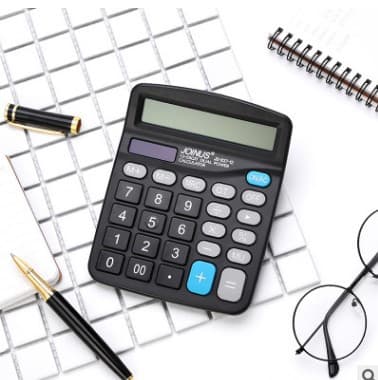 Supply Zhongcheng JS837-12 Calculator dual power supply solar large screen large key office calculator 4