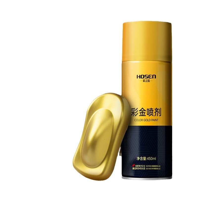 Gold spray paint metallic paint gold color 18K gold hand spray paint self-spray paint anti-rust paint gold-plated Buddha gold foil paint 5