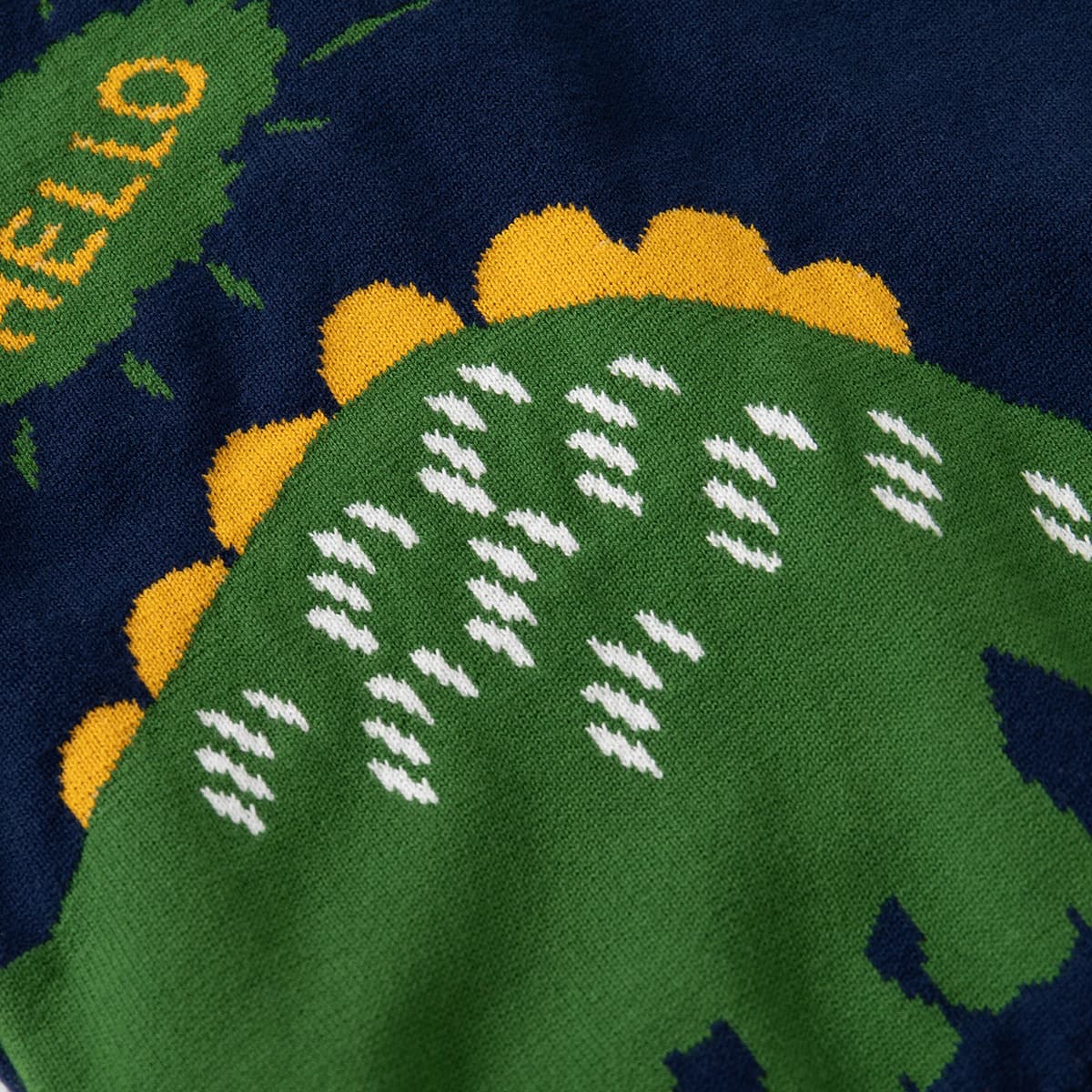 Cartoon cute dinosaur for boys, children's woolen sweater, knitted long-sleeve with a round collar, Korean style 3
