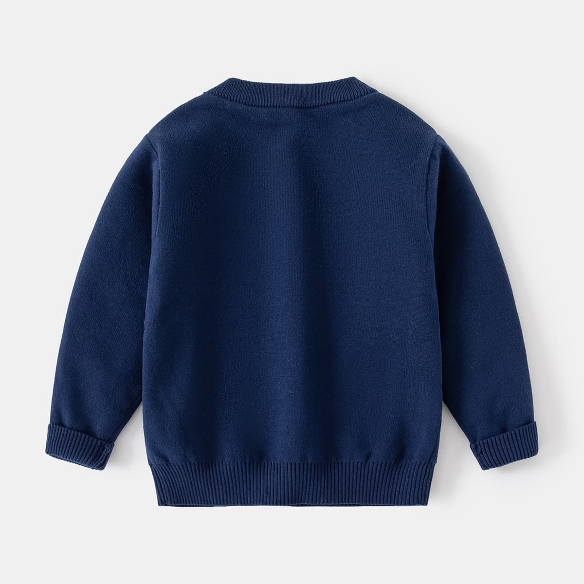 Cartoon cute dinosaur for boys, children's woolen sweater, knitted long-sleeve with a round collar, Korean style 4