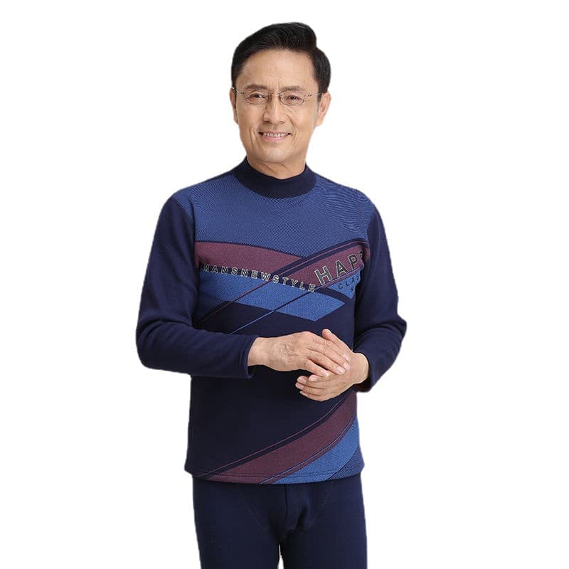 Men's insulated keep warm set for elderly, winter thermal underwear, for middle age, increased thickness, comfortable for older women 5