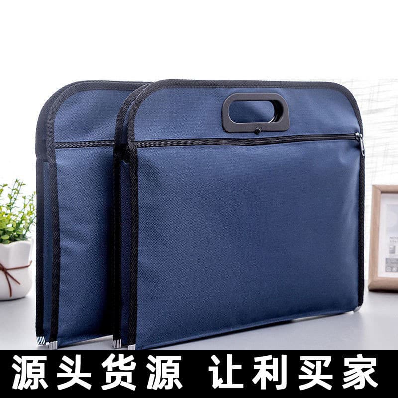 A4B4 canvas file bag handbag brigade briefcase can printed logo Oxford bag information bag conference bags can be installed with smoke