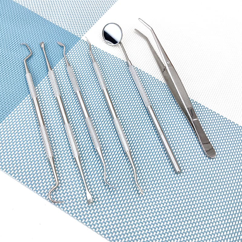 Stainless Steel Dental Tool Set Dental Care Cleaning Set Tartar Stone Removal Oral Cleaning Tool 2