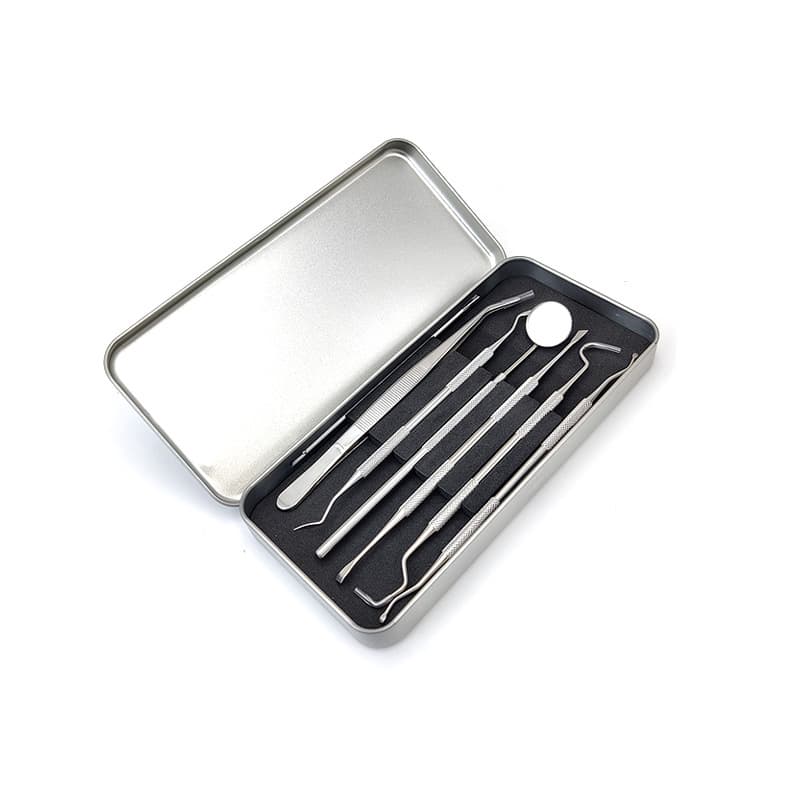 Stainless Steel Dental Tool Set Dental Care Cleaning Set Tartar Stone Removal Oral Cleaning Tool 3