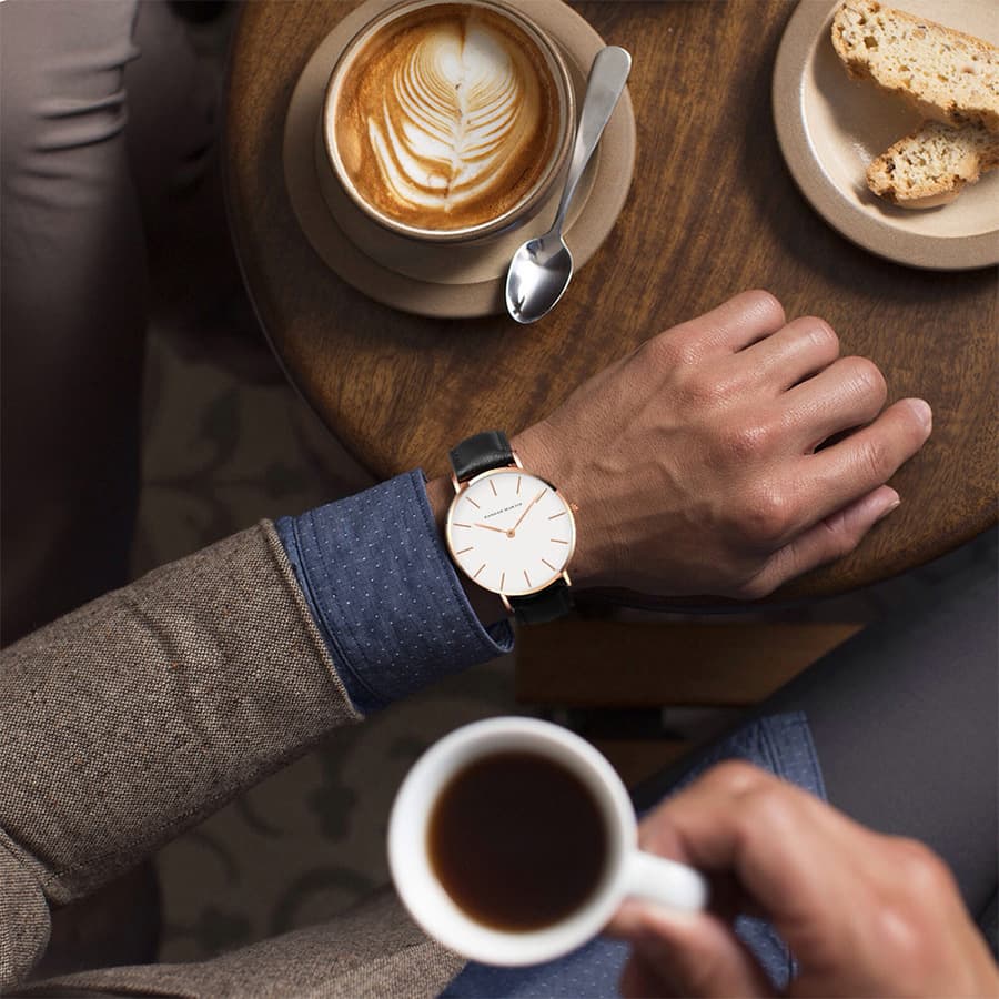 (Cross-border trading), waterproof belt, men's thin watch, quartz watches, simple and elegant design, men's style 4