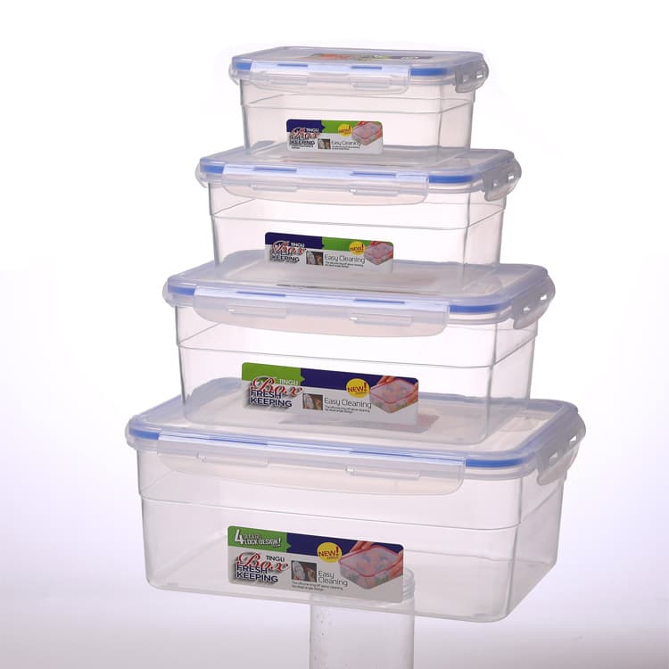 Receiving music buckle frozen plastic box food -grade sealing rice box hotel kitchen food retains wholesale 5