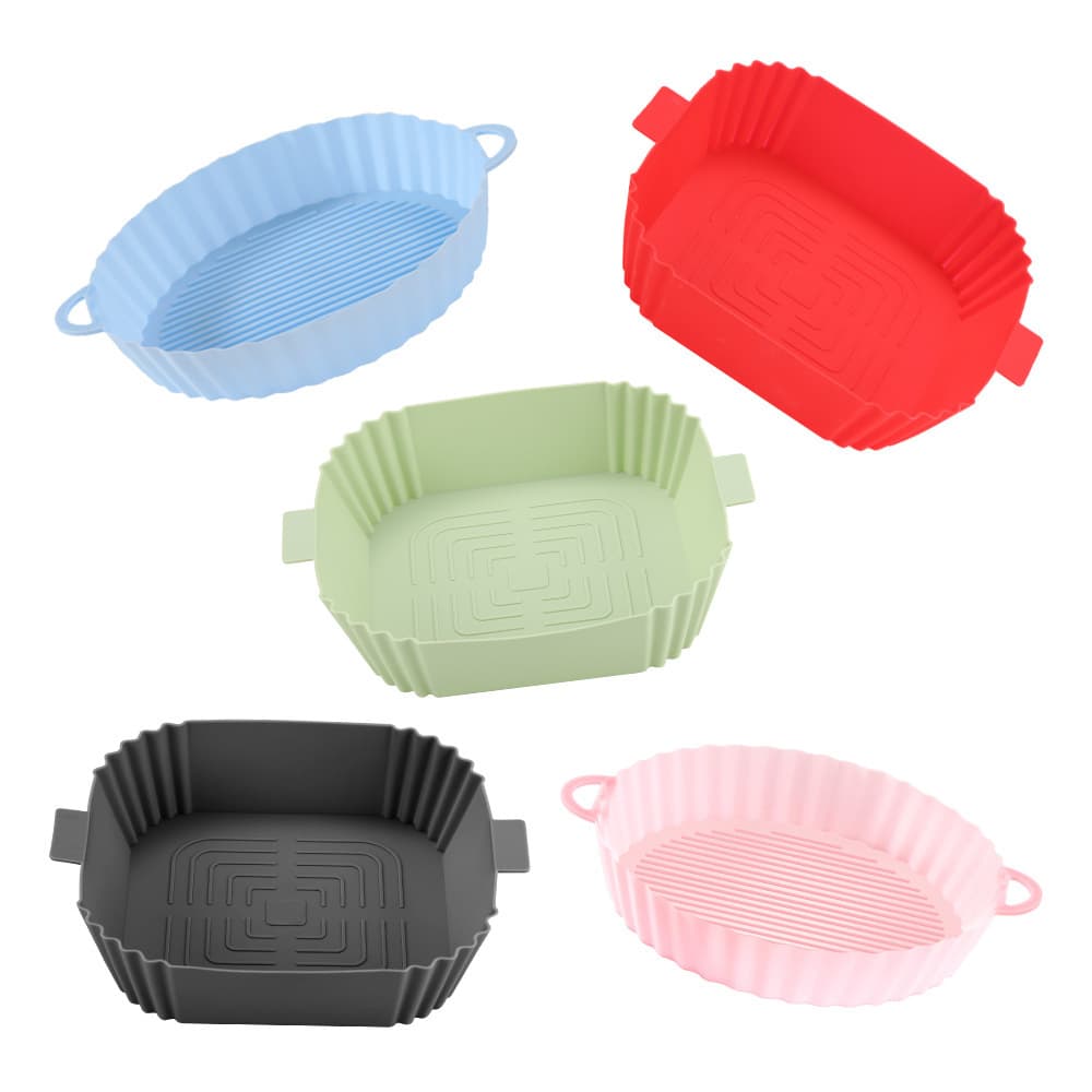 New Silicone Billing Plate Air Fried Silicone Silic Plague Line Air Fried Silicon Silicon Bills square tray is thickened 5