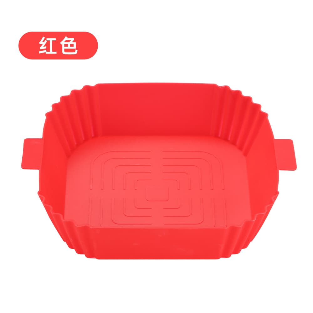 New Silicone Billing Plate Air Fried Silicone Silic Plague Line Air Fried Silicon Silicon Bills square tray is thickened 6