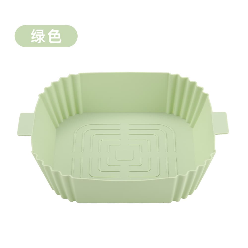 New Silicone Billing Plate Air Fried Silicone Silic Plague Line Air Fried Silicon Silicon Bills square tray is thickened 9