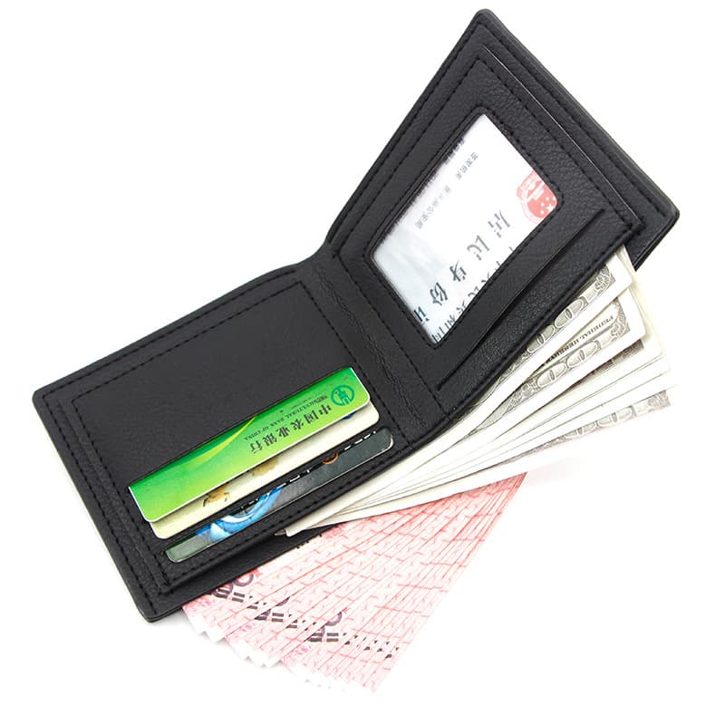 Fashionable short trend casual solid color capacious polyurethane wallet, simple and elegant design 2