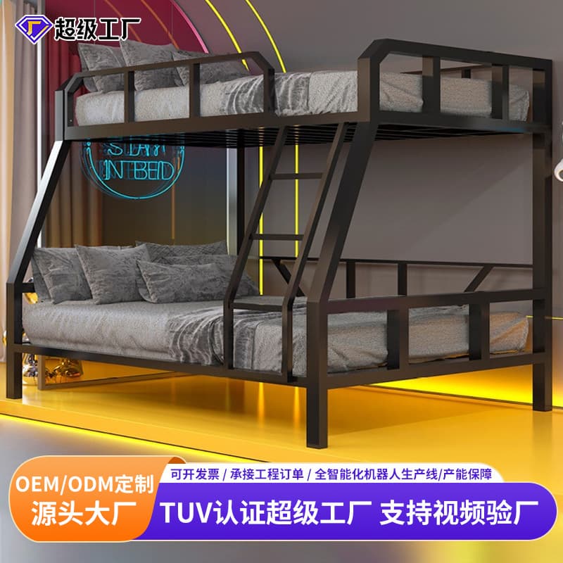 Bunk and bunk beds wholesale eSports hotel wrought iron bunk beds iron frame beds dormitory beds bunk beds student beds 1