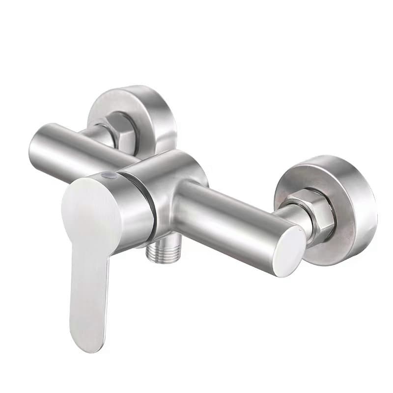 304 stainless steel bathtub water faucet shower suite hot and cold mixed water valve toilet shower three couplets 4