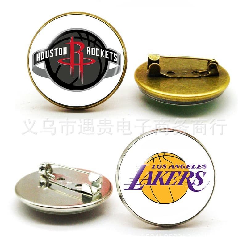 (Cross-border trading), brooch, badge, pin handmade, with your logo imprint, with gem 2