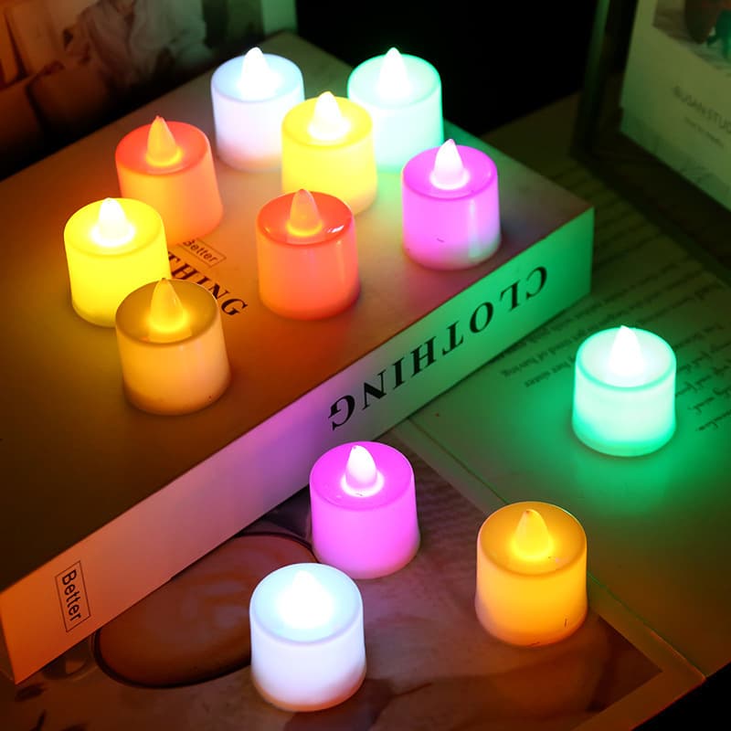 Electronic candle lights led candle lights creative wedding birthday wedding candles venue layout props electronic candles 2