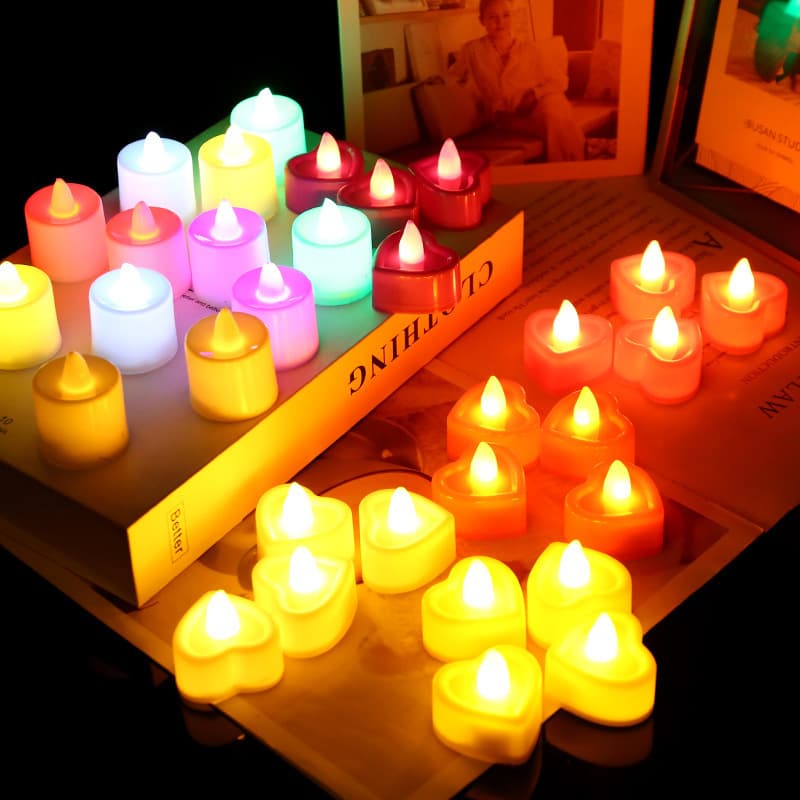 Electronic candle lights led candle lights creative wedding birthday wedding candles venue layout props electronic candles 1